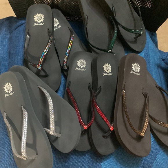 Yellow Box Shoes 5 Pair Yellow Box Jello Flip Flop Sandals Poshmark